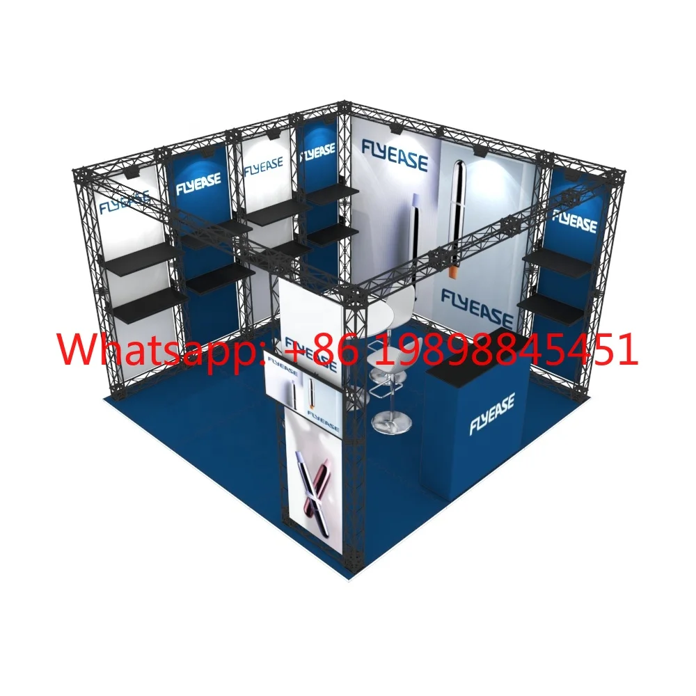 10x10 Custom Aluminum Exhibition Truss, Portable Modular Display Truss for Expo Trade Show Events