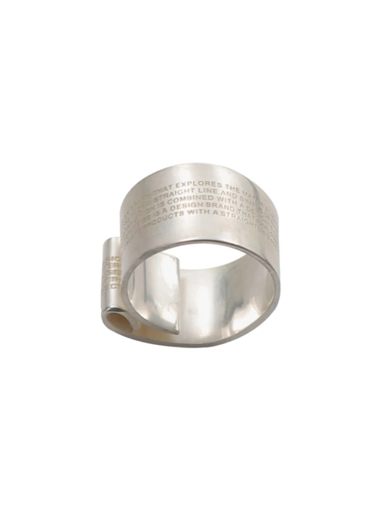 2024 New Scroll Ring Alloy Cyberpunk Style Men\'s And Women\'s Jewelry Party Gift