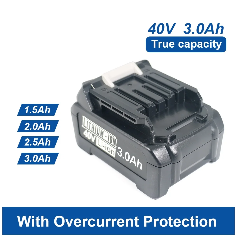 

18650 40V 1.5-3Ah TOOL rechargeable lithium-ion battery FOE Makita XGT screwdriver cutting machine BL4025，BL4040，BL4020 BL4050