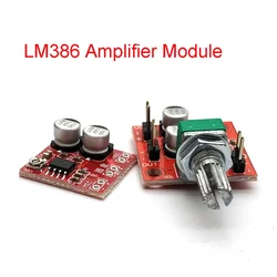 DC4-12V LM386 Electret Microphone Amplifier Microphone Pickup Module Can Drive Earphones and Small Power Speakers