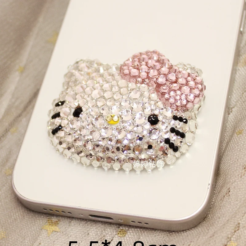 hello kitty y2k rhinestone mobile phone case diy jewelry accessories sanrio three-dimensional Melody hand-applied diamond piece