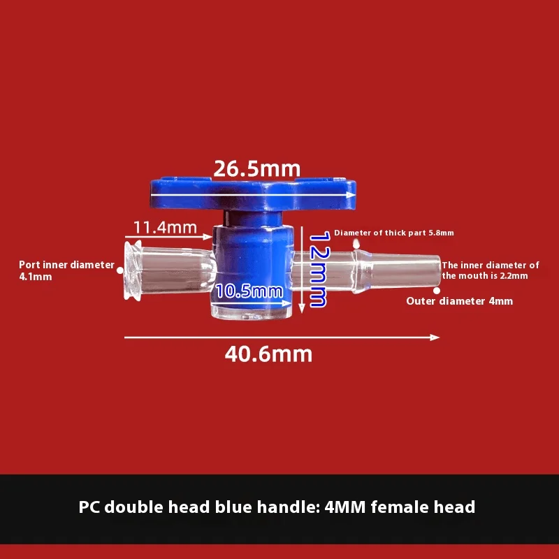 Ruhr two-way/three-way valve high temperature resistant dispensing control valve PC material three-way rotary plug valve