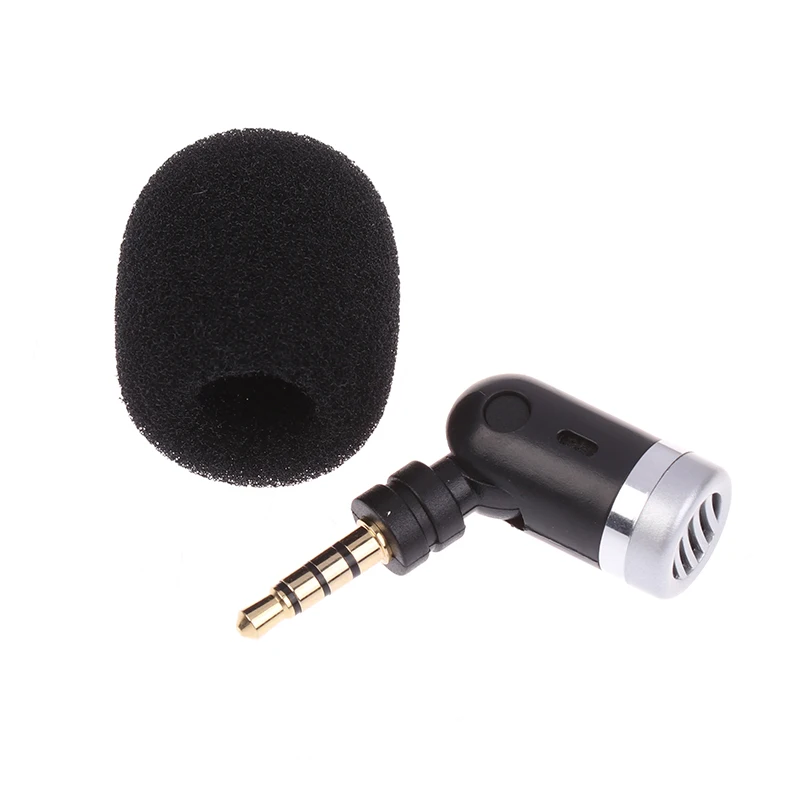 Portable Mini Microphone Mic 3.5MM Aux Mono / Stereo / 4 Pole Metal Capacitance Microphone For Laptop PC Smartphone