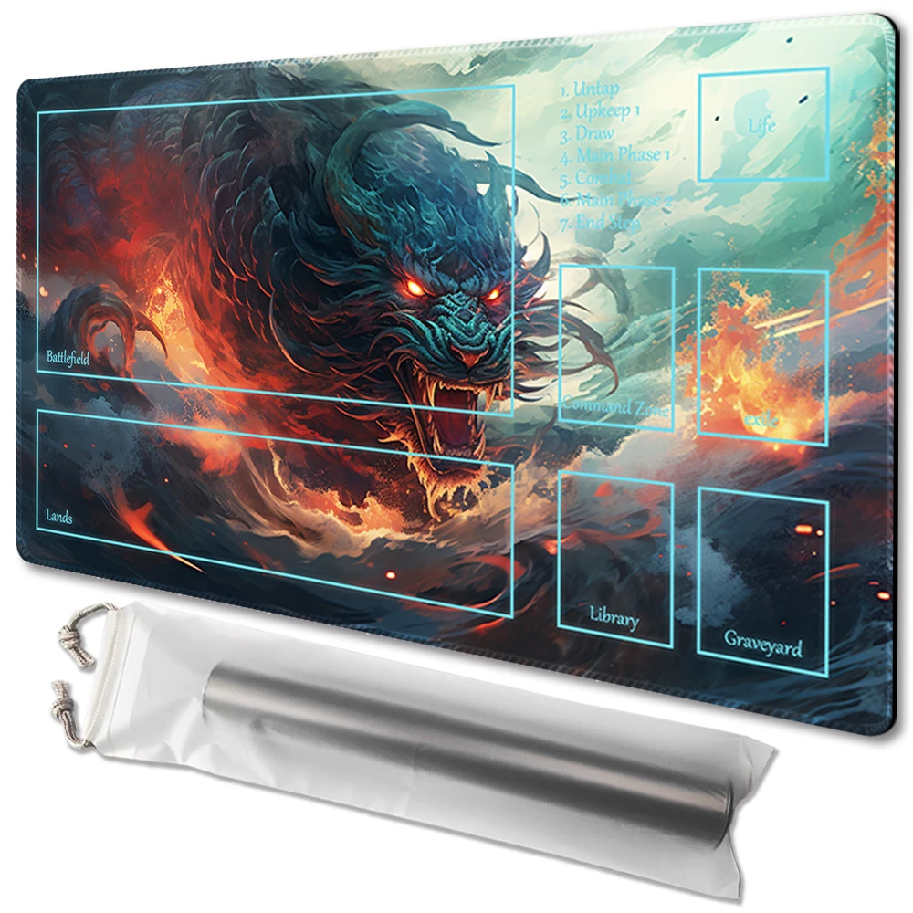 

Rebellion of - Board Game TCG Playmat Table Mat Game Size 60X35 CM Mousepad Compatible for MTG CCG