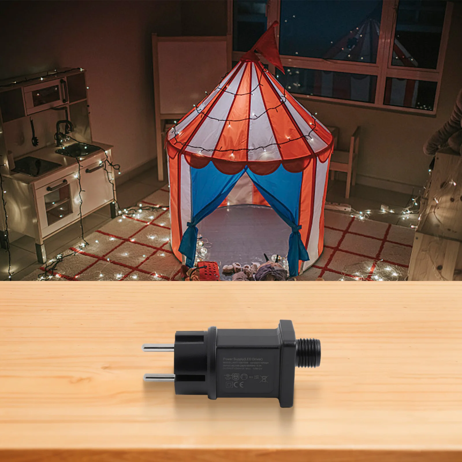 Adapter For Fairy Light Decorations Low Voltage Power Supply Christmas Light Transformer Over Current Protection