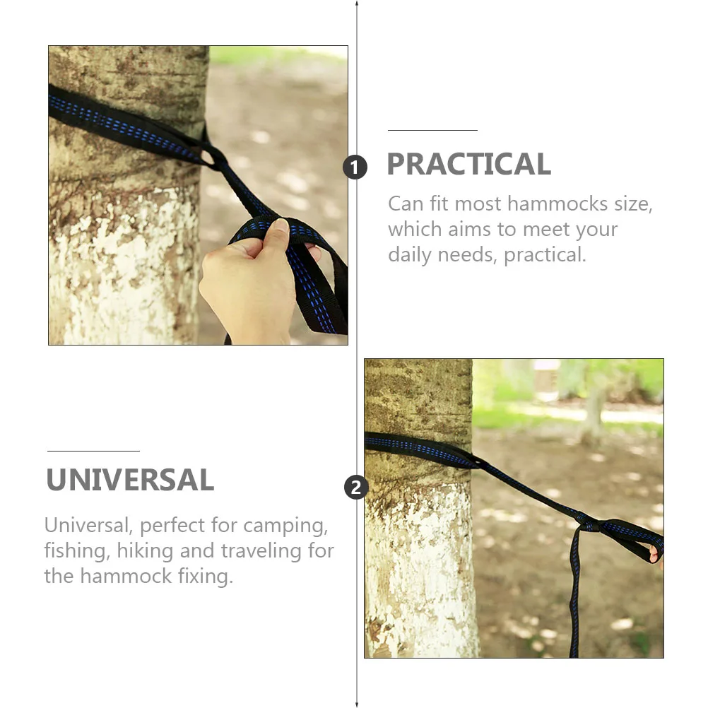 

1 set 1 Set Hammock Fixing Strap Tree Rope Kit For Camping Hiking Outdoor Swing Hanging Chair Durable Lightweight Portable