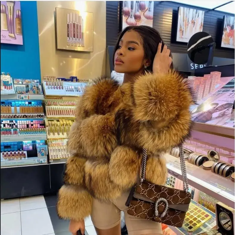 

Jaet из искусственного меха, женское пальто из искусственной кожи, теплая зимняя теплая зимняя куртка Faion Queen Sle со шляпой