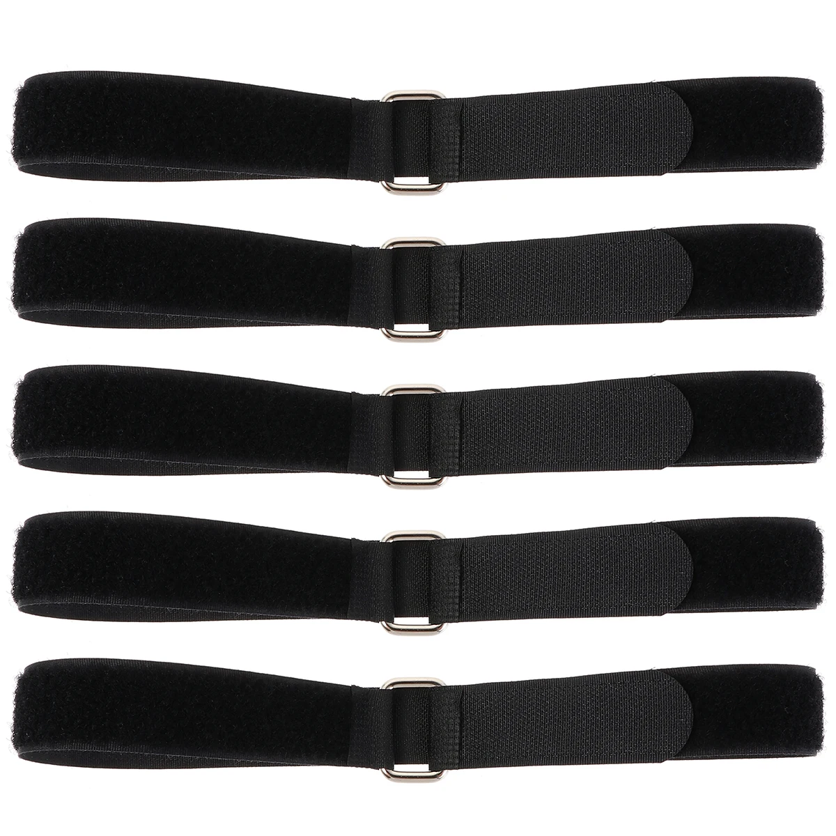 

5pcs Iron Buckle Storage Strap Adjustable Black Hooks Cargo Nylon Packing Straps Cord Organizer Extension Holder Garage Garden