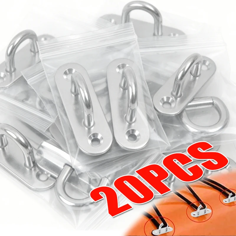 

Heavy Duty Oval Hook Bolts Marine Hardware Hooks Hooks Fixing Fittings Stainless Steel Oval Eyelets U-Hanger Rings 5/10/20pcs