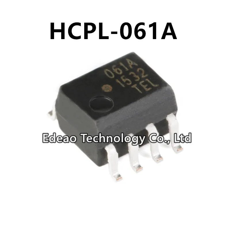 

10pcs/lot NEW 61A 061A HCPL061A HCPL-061A HCPL-061A-500E SOP-8 High speed CMR 10MBd Photocoupler