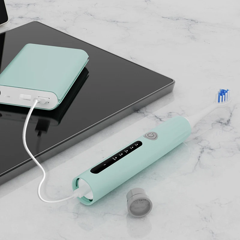 ใหม่2022แปรงสีฟันไฟฟ้า Sonic สำหรับผู้ใหญ่จับเวลาแปรง5โหมด USB ชาร์จแปรงสีฟันเปลี่ยนหัวชุด
