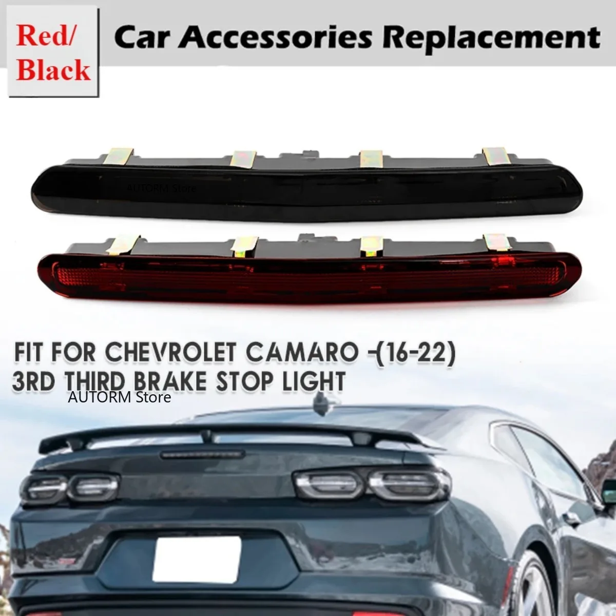 

Brake High Lamp Mount Stop Light Rear Signal Brake Fog Lights Car Accessories For Chevrolet Chevy Camaro 2016-2022 84330249
