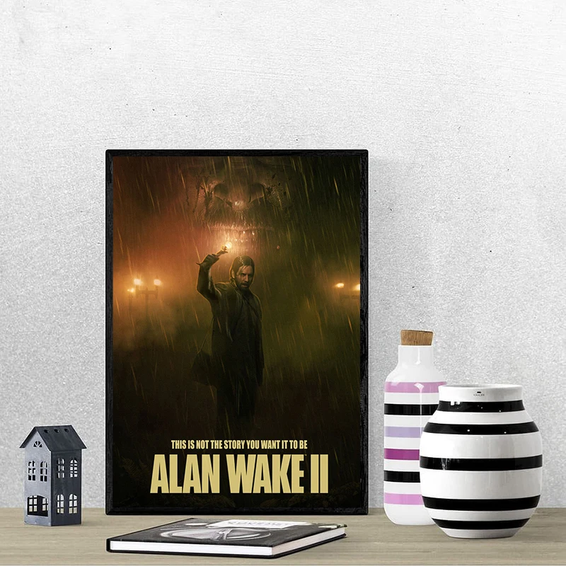 Alan Wake 2 Horror Game Poster Decorative Paintings Wall Posters Room Decor Art Mural Bedroom Decoration Painting Home Pictures