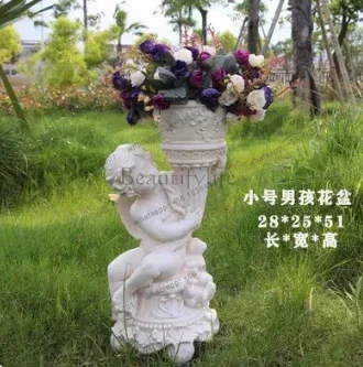YJ European Retro Roman Flower Pot Creative Balcony Garden Decorative Planter Vessel