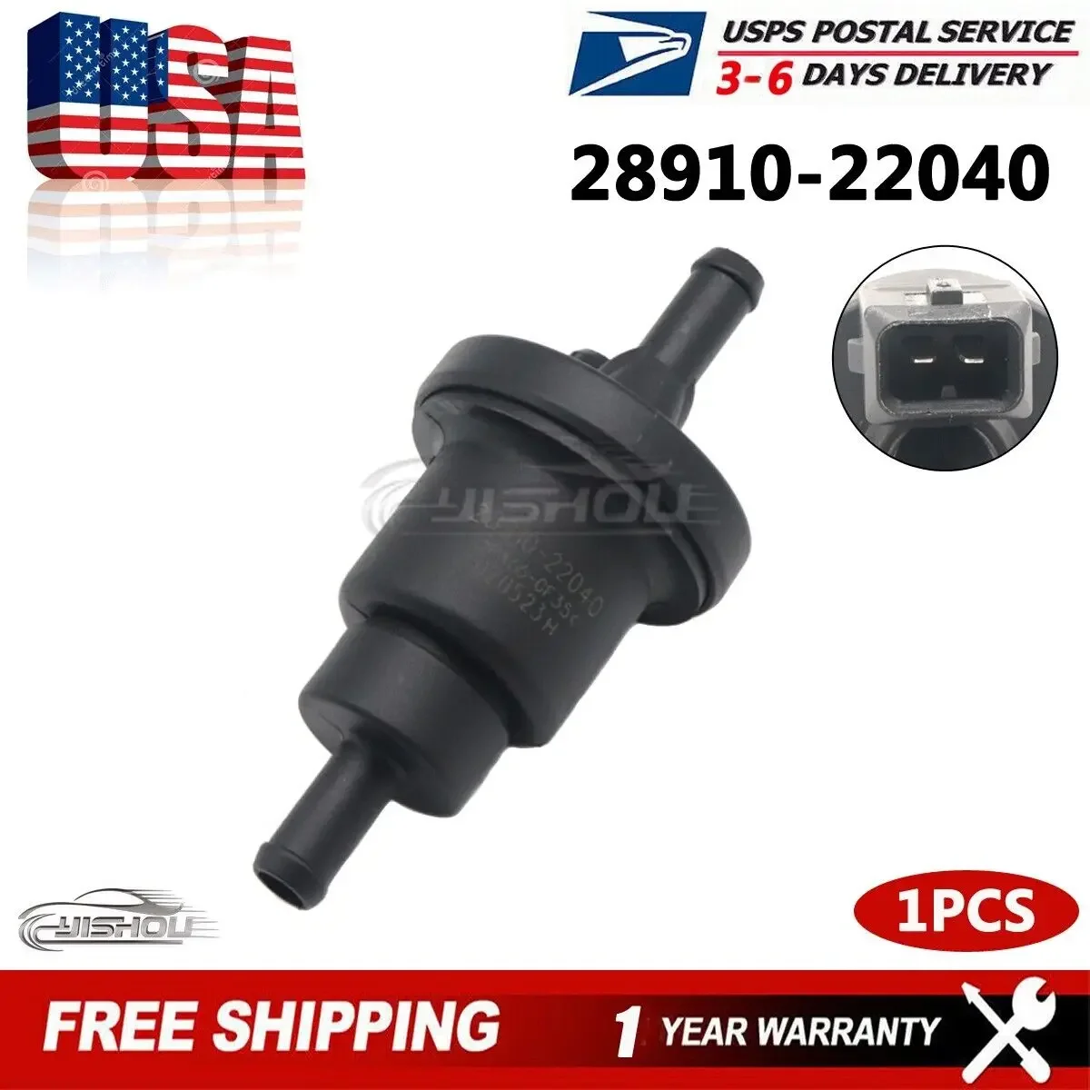 

Car Canister Purge Solenoid Purge Valve 28910-22040 Fit For Audi A3 A4 A6 A8 Hyundai Accent Elantra Sonata Tucson Kia Optima Rio