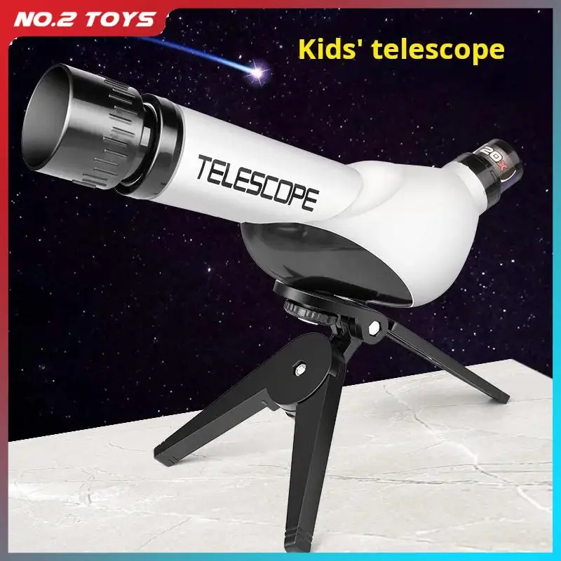 STEM Kids Telescope with 3 Eyepieces Science Experiment Teaching Portable Astronomy Telescope for Children with Tripod Toys Gift