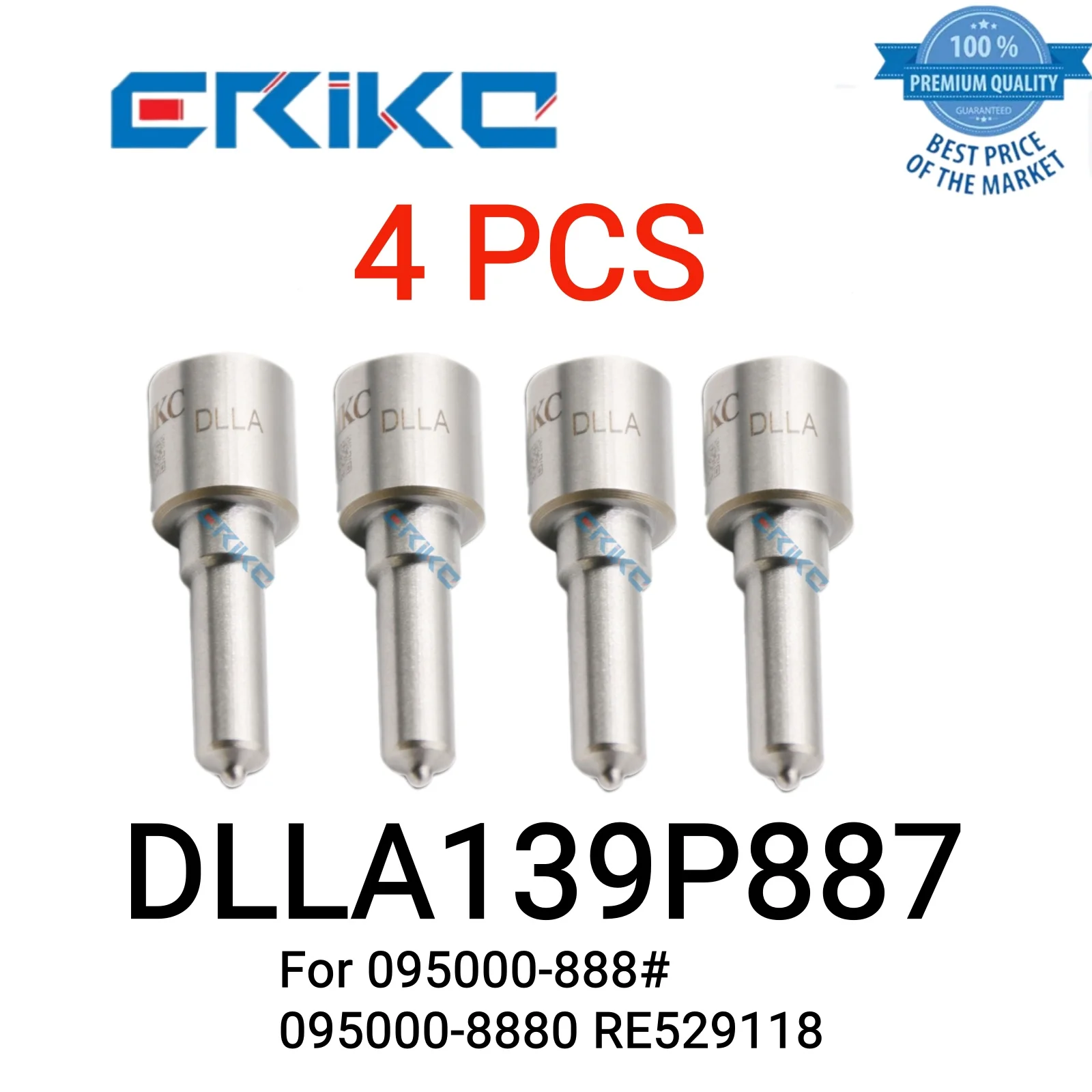 4 PCS DLLA139P887/093400-8870 Injector Nozzle DLLA 139 P 887 Original Nozzle DLLA 139P887 for 095000-888# 095000-8880/RE529118