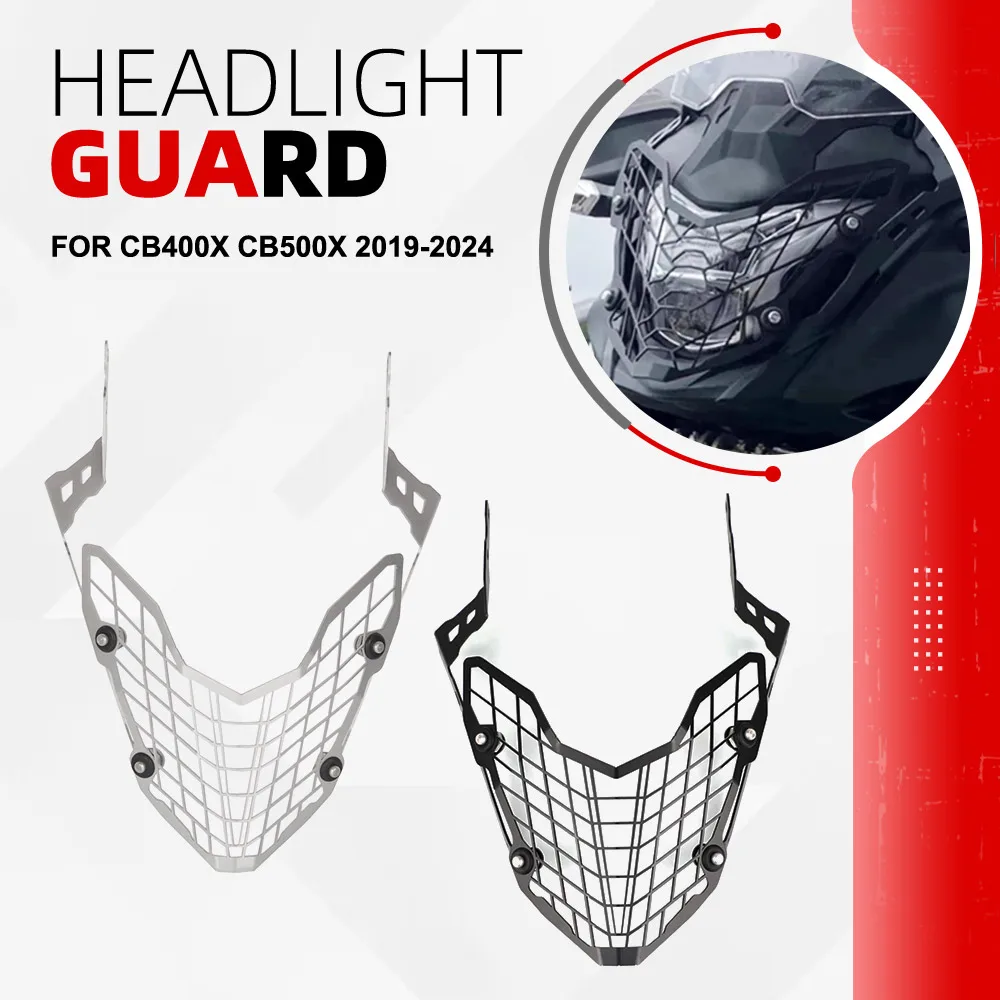 

CB 500X Headlight Guard For Honda CB400X CB500X 2019 2020 2021 2022 2023 2024 Motorcycle Headlamp Grill Head Light Protect Cover