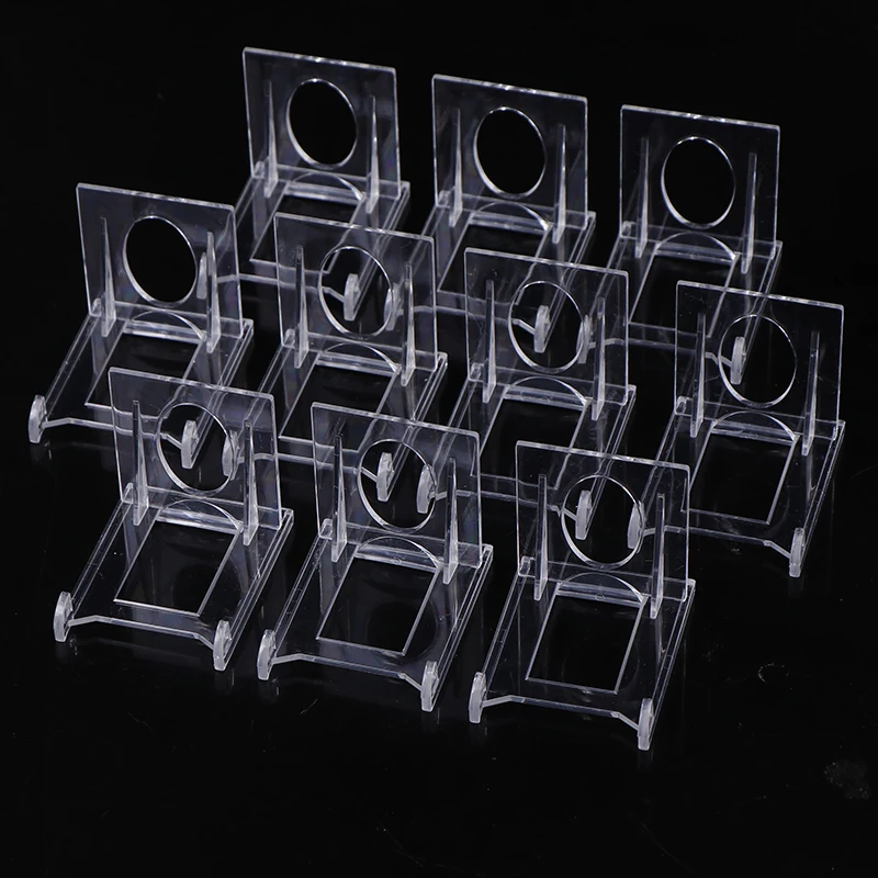 10Pcs Angle Adjustable Acrylic Display Stands For Trading Card Holder, Toploaders, Coin Collection, PTCG Card, Graded Card