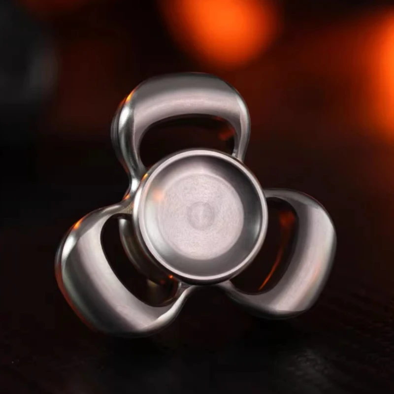 Rouleau Spinner à main en acier inoxydable, pointe des doigts en métal, pointe gyroscopique EDC, soulage le Stress, jouets Anti-anxiété