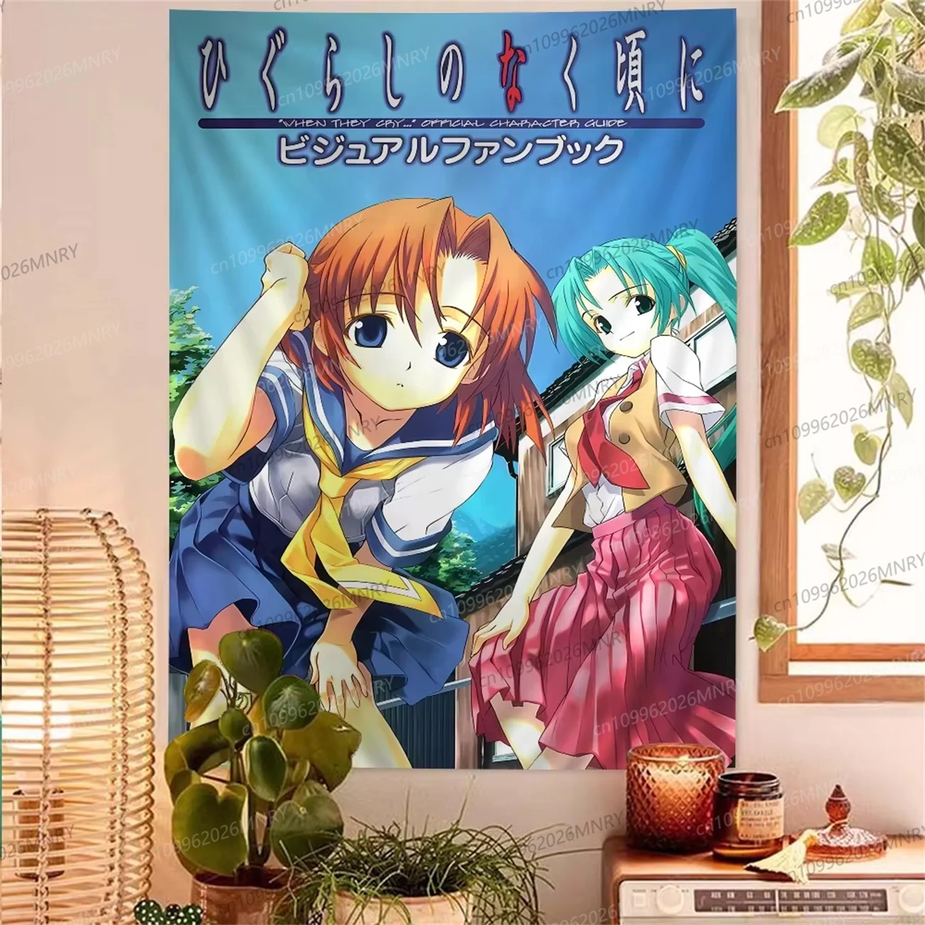 Higurashi When They Cry Cartoon Tapestry Art Science Fiction Room Home Decor Art Home Decor Home Decoration Home Dorm Tapestry