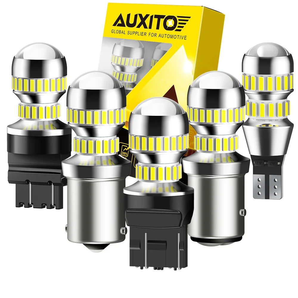 AUXITO 2Pcs 1156 T15 LED Reverse Light Canbus 7443 W21/5W 3157 1157 BAY15D W16W P21W Backup Reversing Lamp Bulb 6000K 4014SMD