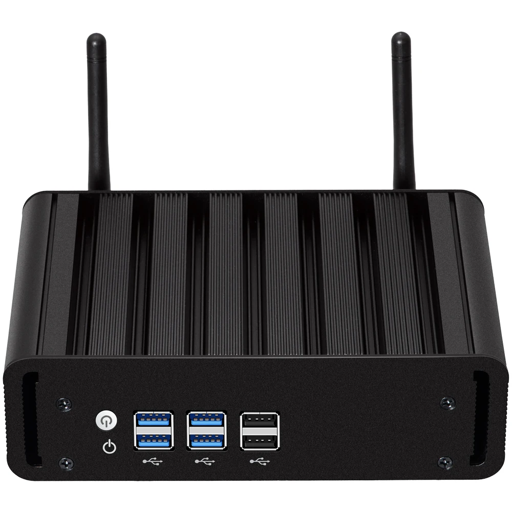 Imagem -02 - Fanless Mini pc Intel Core i7 5500u Windows 10 Linux Ubuntu Hdmi Vga Display Wi-fi Gigabit Htpc Fanless