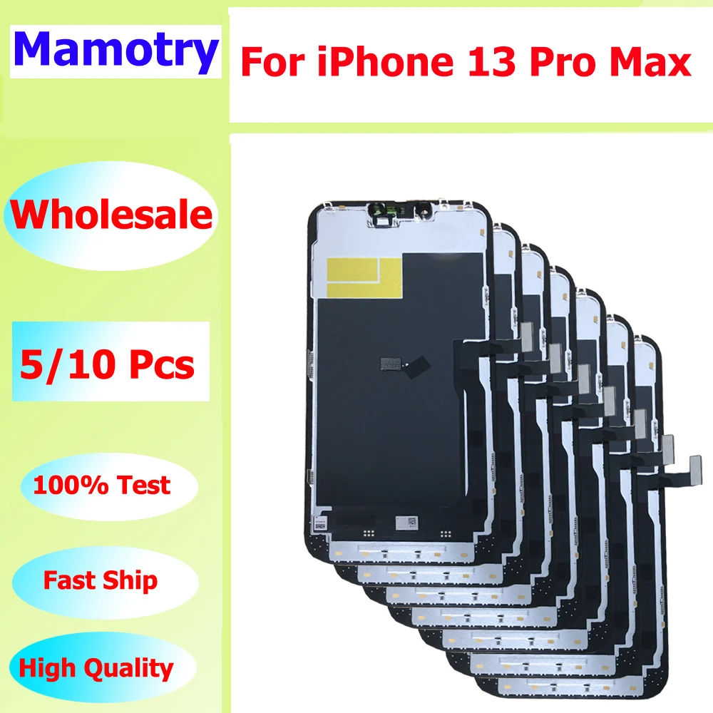 

Оптовая продажа, 5/10 шт./лот для iPhone 13 Pro Max, сенсорный ЖК-дисплей в сборе для IPHONE 13 Pro Max