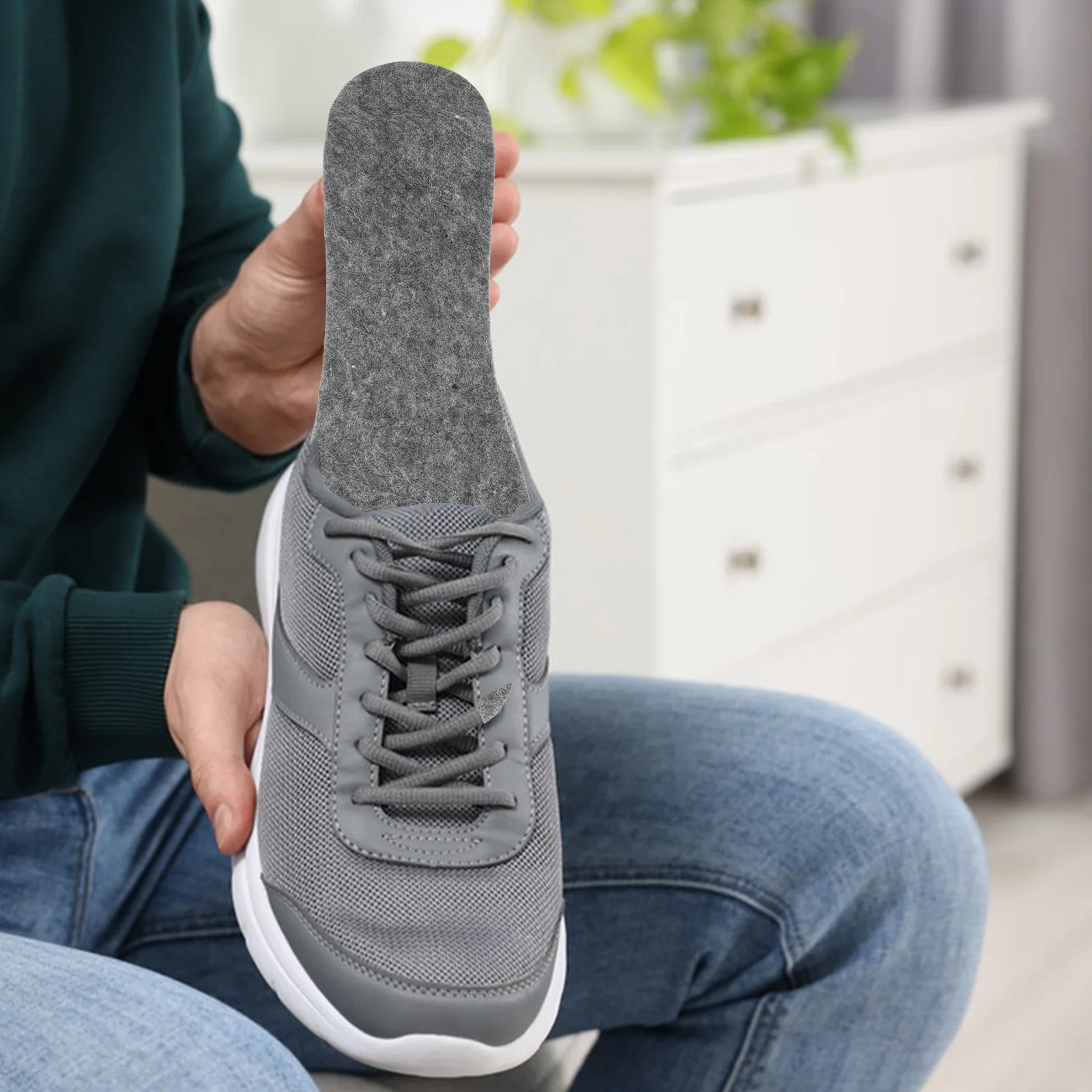 1 زوج ورأى الصوف النعال كوتابل التشذيب لينة تنفس إدراج حذاء دافئ للرجال النساء الشتاء الراحة التحجيم S استبدال