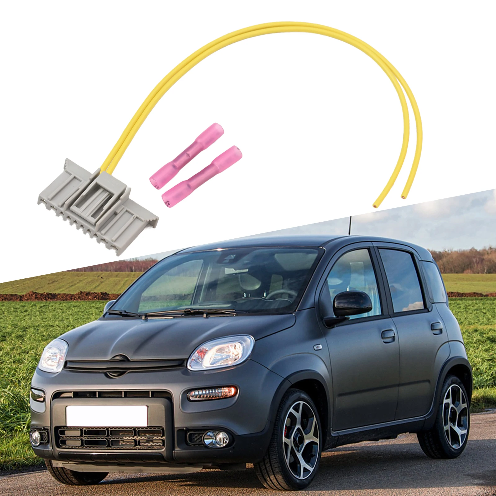 Car Plug- Repair Kit For Fiat Panda 169 Body Computer Wiring Harness Light Headlight 107045 1254632686 Interior Accessories