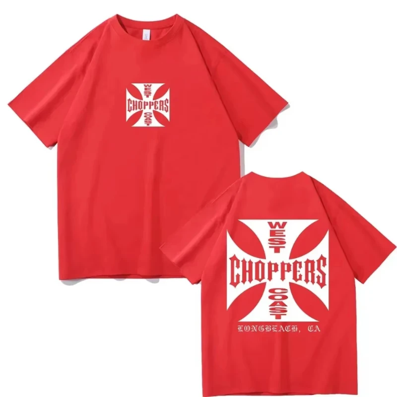 Sommer Mode T-Shirt Damen Herren West Coast Choppers Print T-Shirt Lässige Mode Harajuku Kawaii T-Shirt Damen Y2K Kleidung – Detail 6