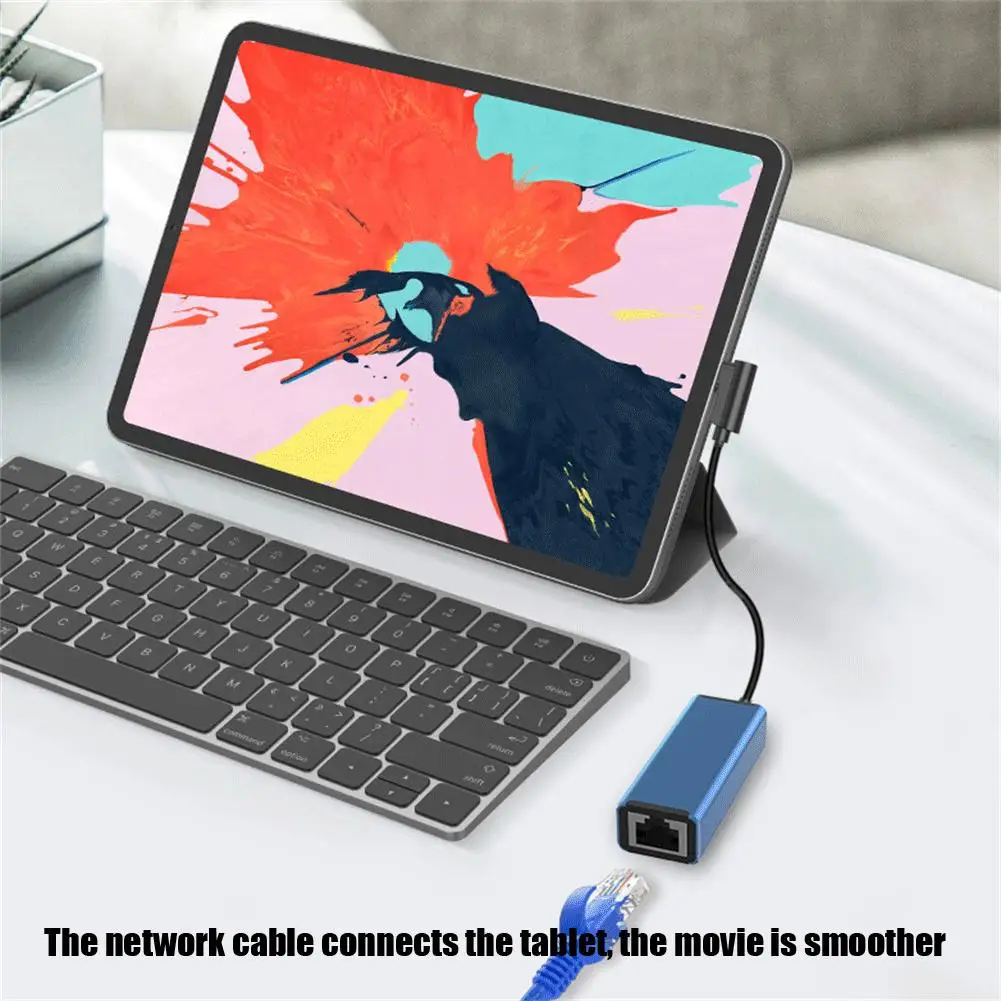 Adattatore di rete da tipo c a RJ45 convertitore Ethernet Usb C per accessori per Laptop Macbook per Computer Mobile