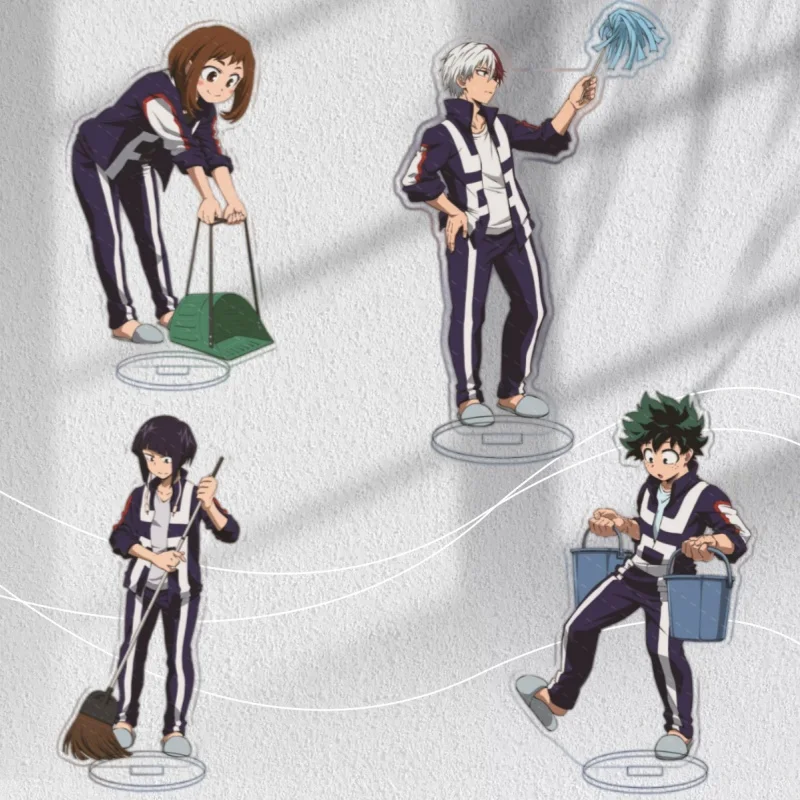 

Anime Acrylic Standee for My Hero Academia Izuku Midoriya Katsuki Bakugo Double-Sided Printed Transparent Base Collectible Gift