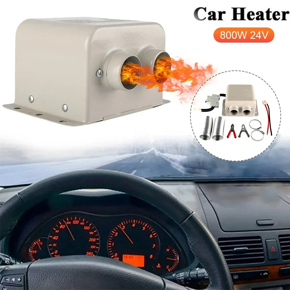 12V/24V 800W Car Heater Fan Combo Fast Heating Winter Windscreen Demister Defroster Auto Truck Window Demister Interior Warmer