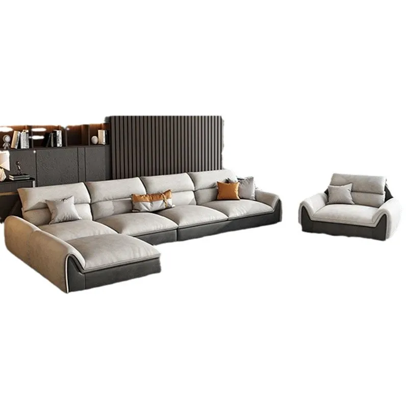 

Latex Italian Nordic ins style minimalist modern technology cloth sofa living room princess small apartment corner fabric