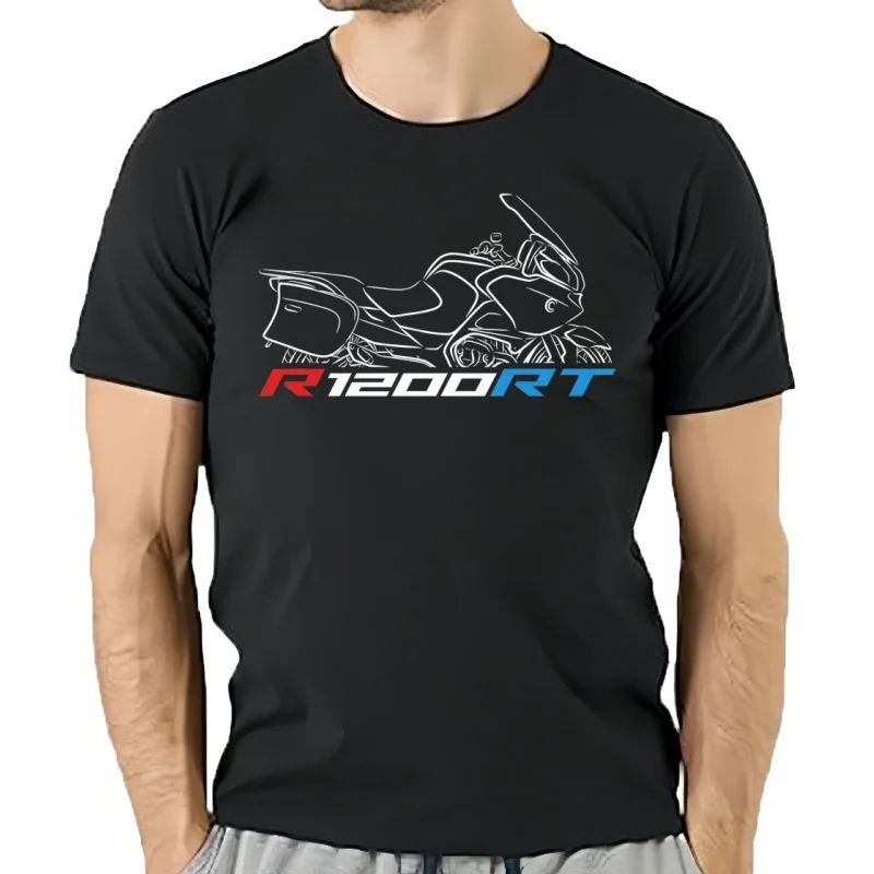 R1200RT, Fahrer Motorrad bedruckt Muster Kurzärmelige Baumwolle S-3XL cooles camiseta