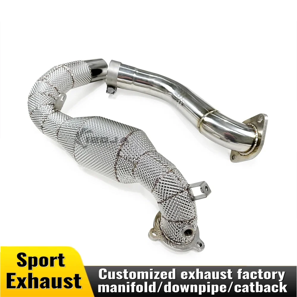 

Высококачественный каталитический преобразователь выхлопной трубы для Mercedes CLA260 2.0T 2019-2023 гг., модернизация выхлопной трубы из нержавеющей стали