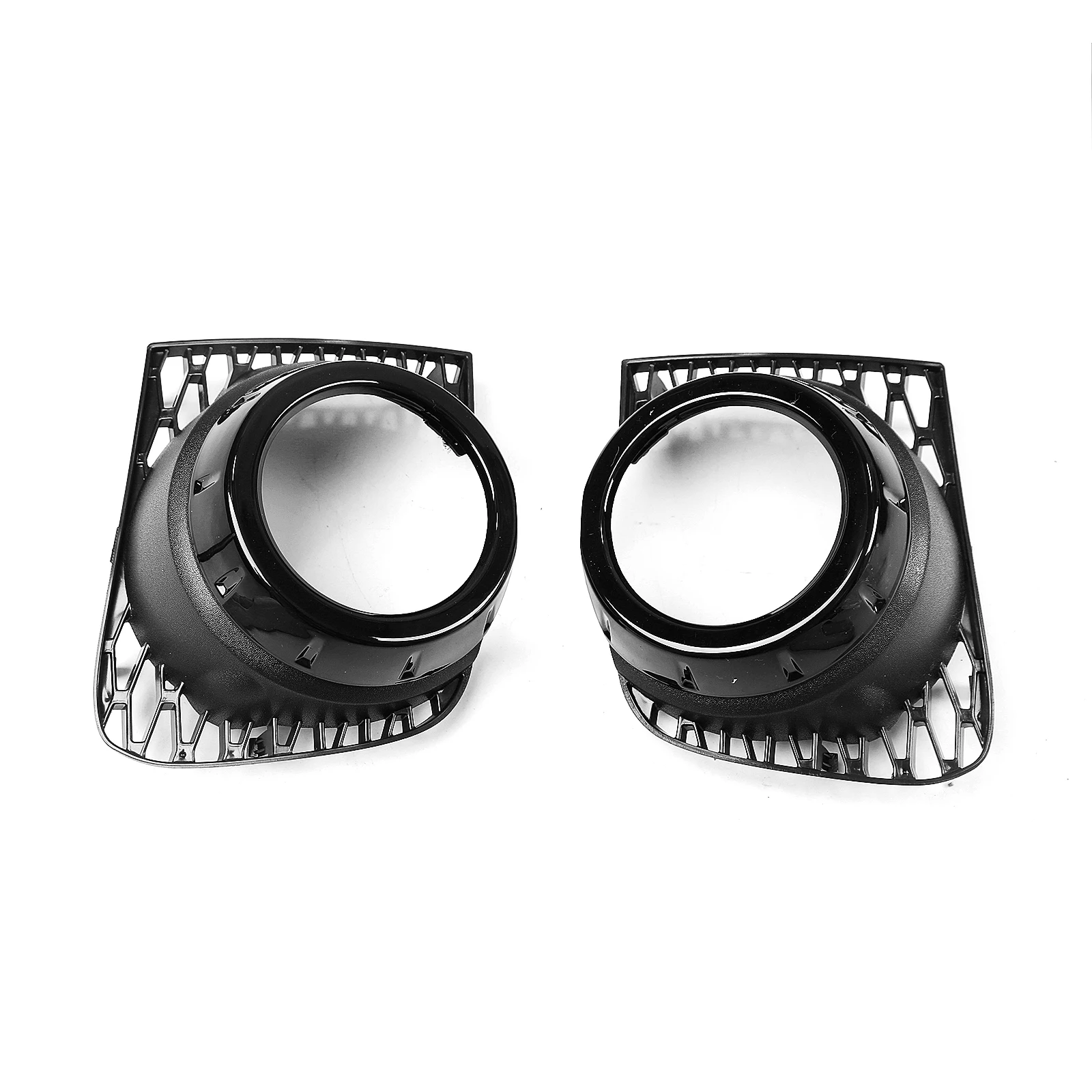 For Range Rover 2010-2012 LR018234 LR018245 Gloss Black Fog Lamp Grill Trim Cover Fog Light Frame Bezel Cover Hood Cap Lid