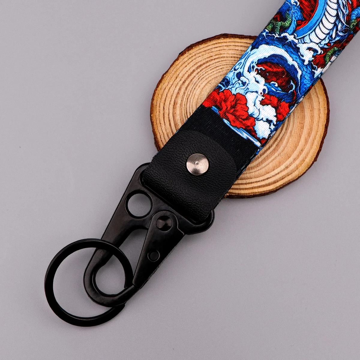 Kran Auto Schlüsselanhänger Koi Fisch Schlüsselanhänger Drache Schmuck Künstlerische Männer Frauen Lanyard Motorrad Zubehör Geschenke für Freunde