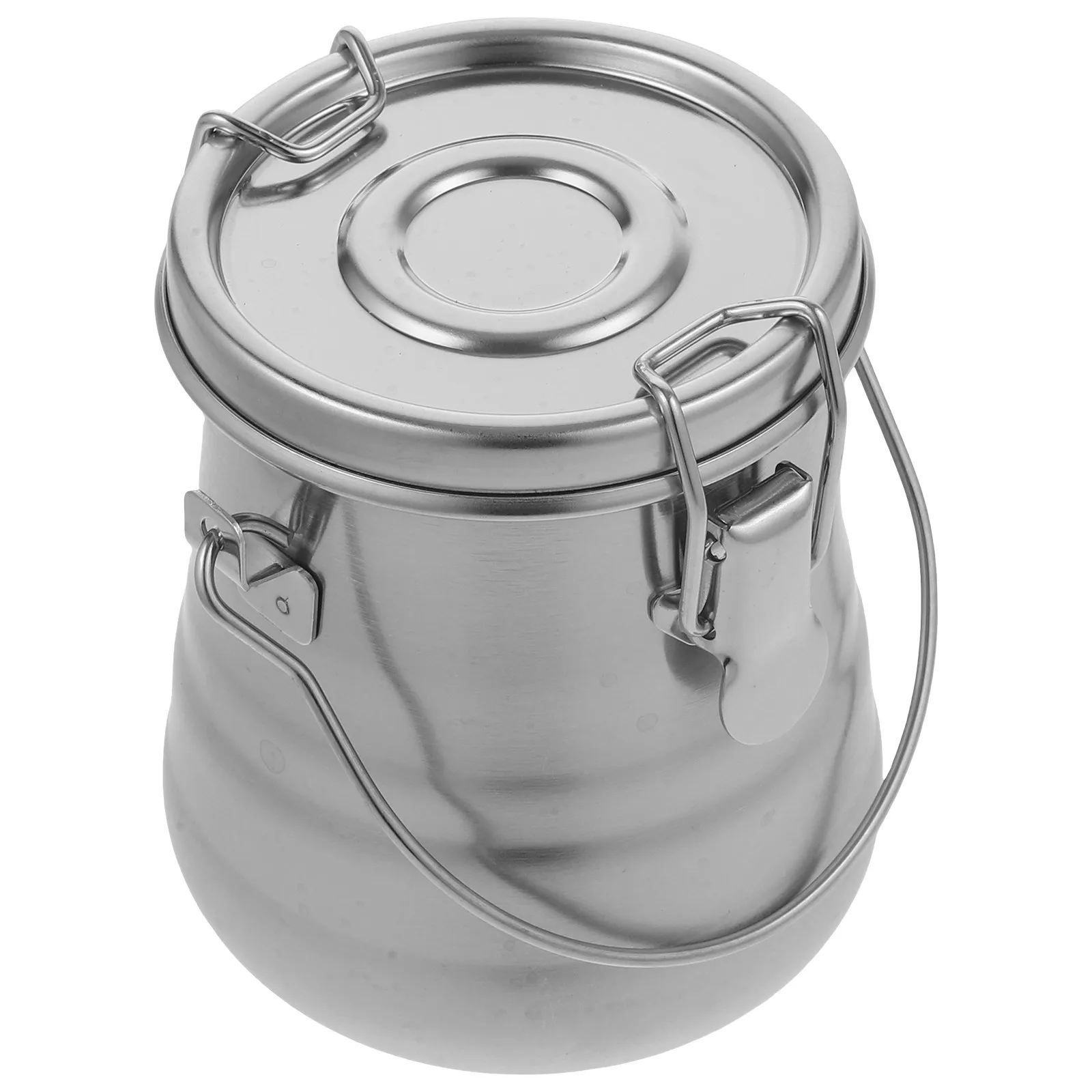 Painting Brush Washing Bucket M Size Stainless Steel with Cover Portable Water Container for Art Class Outdoor Sketch Travel