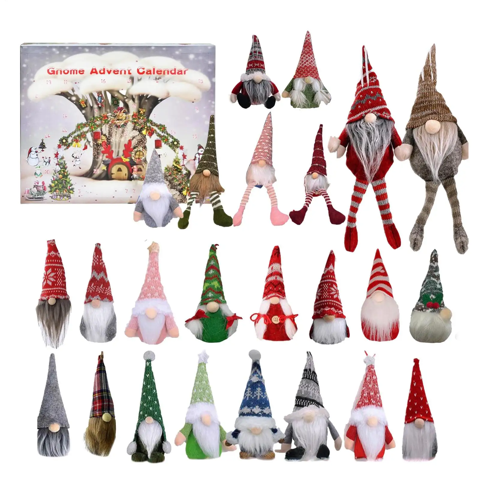 

Christmas Gnome Countdown Calendar 24pcs Gnome Toys Kids Christmas Countdown Calendar Home Party Decorations Christmas gifts