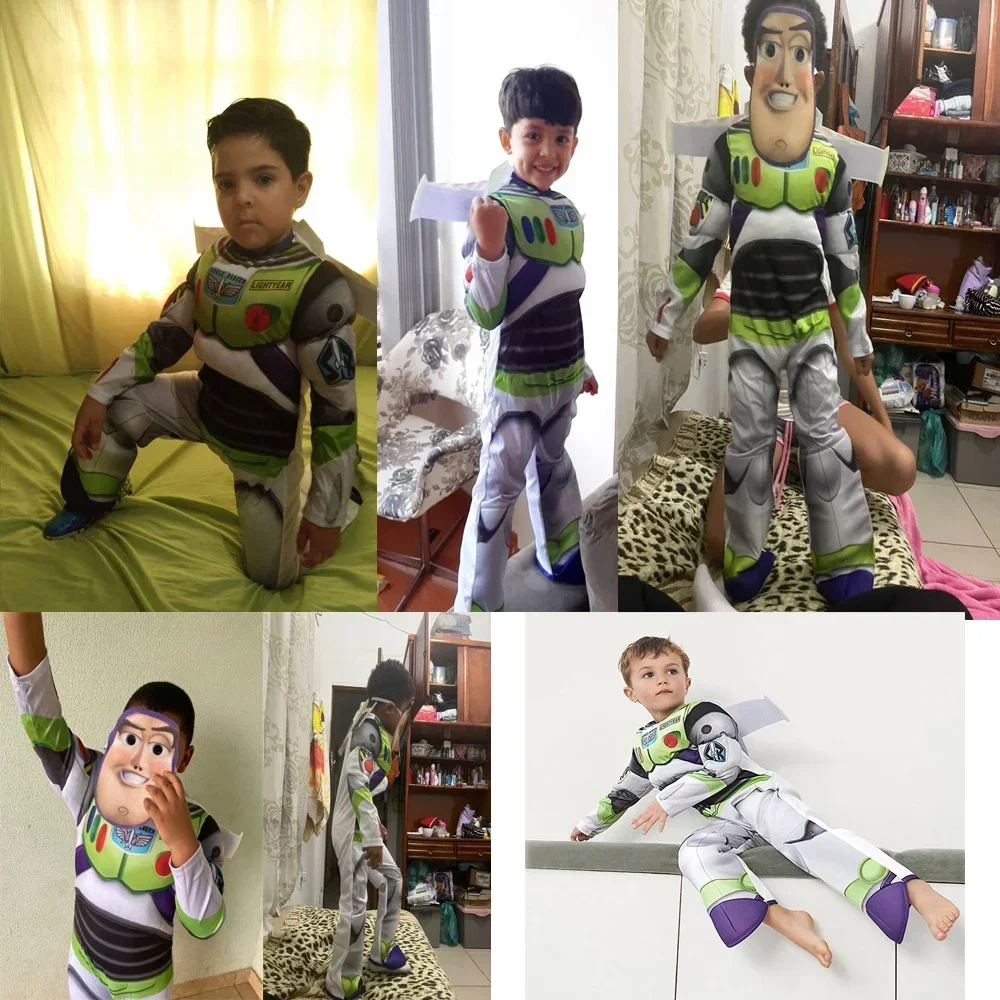 Kids Toy Lover Space Range Buzz lightyear Fancy Dress Halloween Cosplay Costumeumpsuit Carnival Party Cowboy Woody Dress Suit