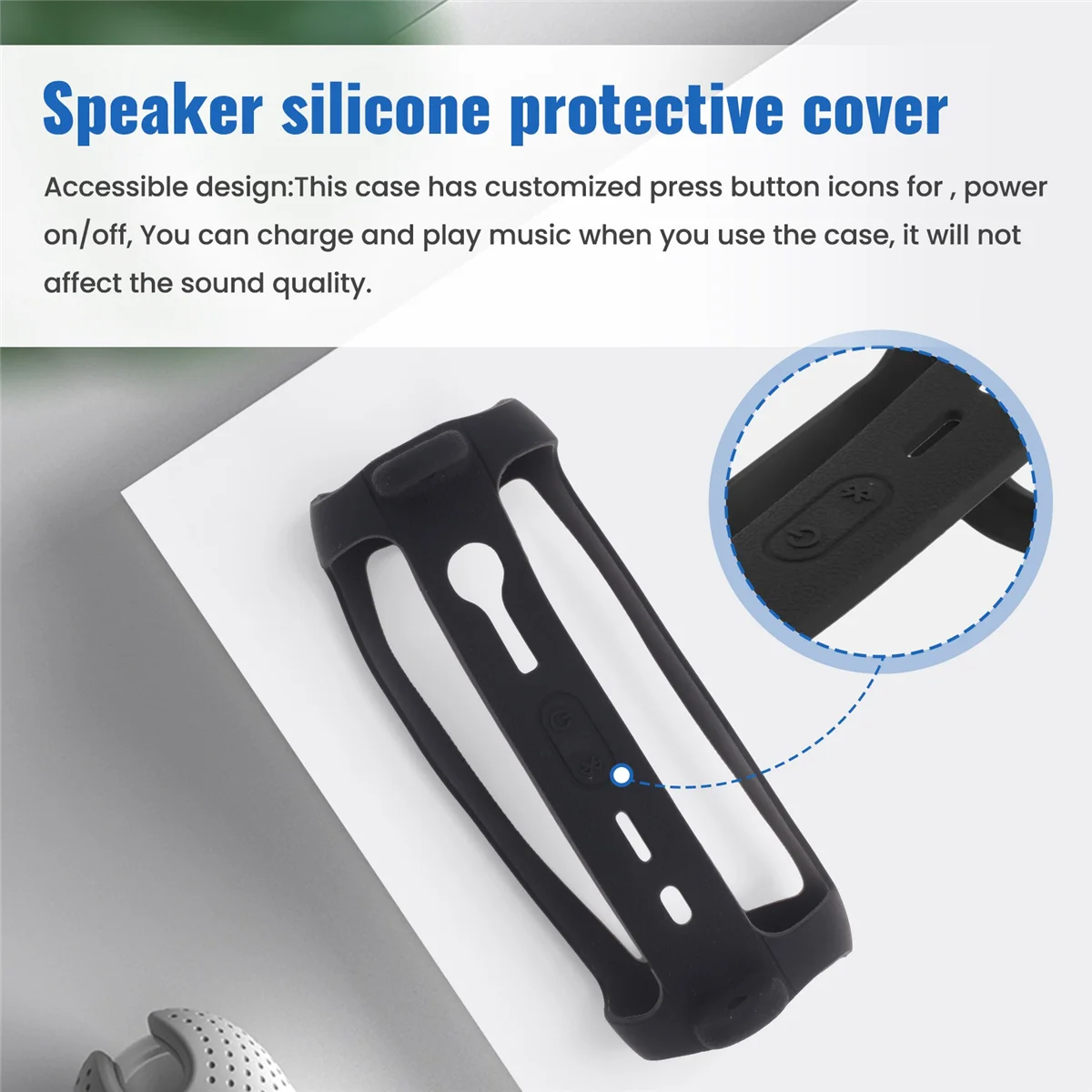 For JBL Flip 6 Case Cover Audio Storage Bag with Shoulder Strap Carabiner Travel Carrying Protective Storage Bag ST