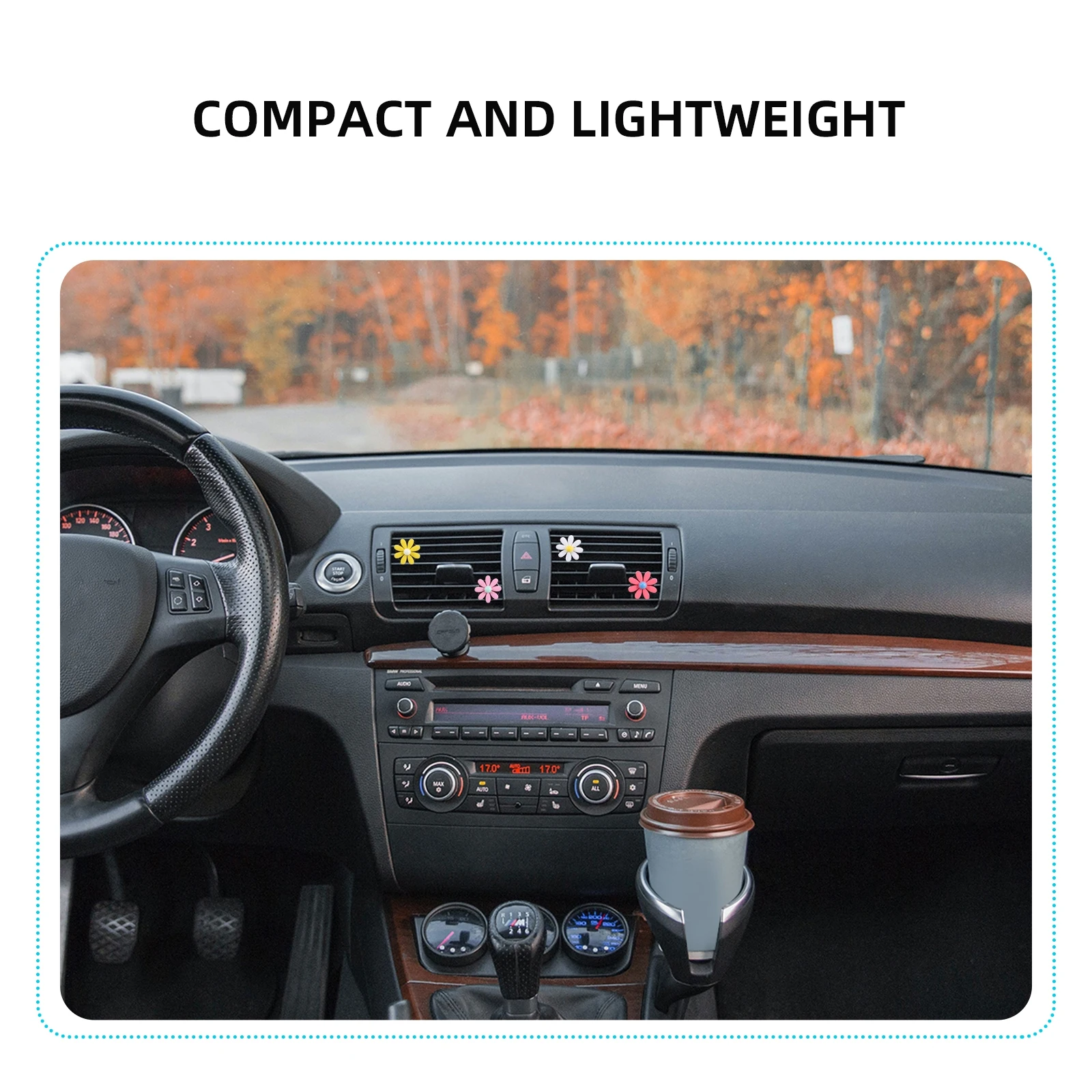 

6 set Flower Car Perfume Decorative Clip Air Vent Aroma Diffuser Automobile Aromatherapy Resin Freshener Mini Air Clip Easy
