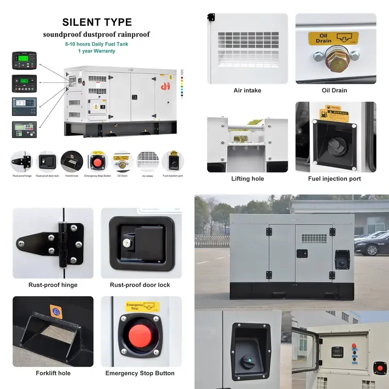 USACummins SL-C40M 20kVA 30kVA 40kVA 50kVA 60kVA 380/220V AC Three Phase Silent Type Generator Soundproof