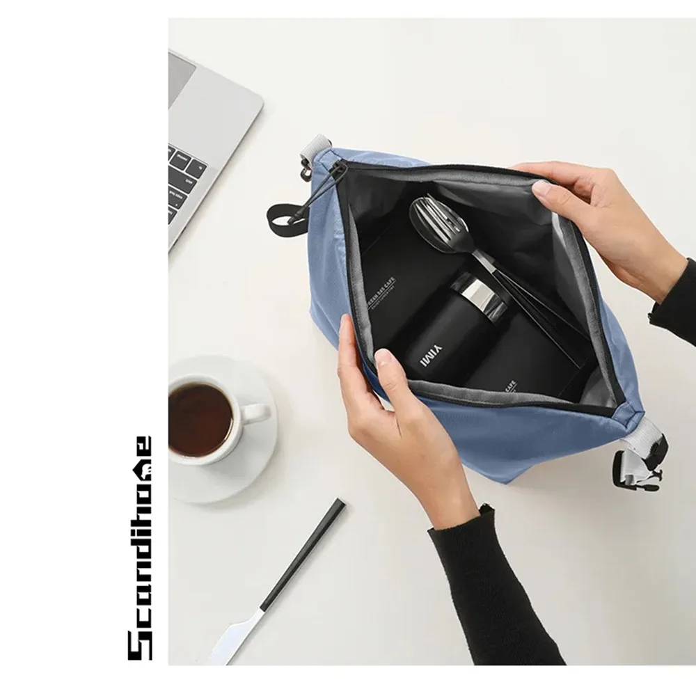 Fashion Foldable Insulated Bag Leak-Proof Large Capacity Thermal Lunch Box Eco-Friendly Waterproof Insulated Lunch Bag Camping