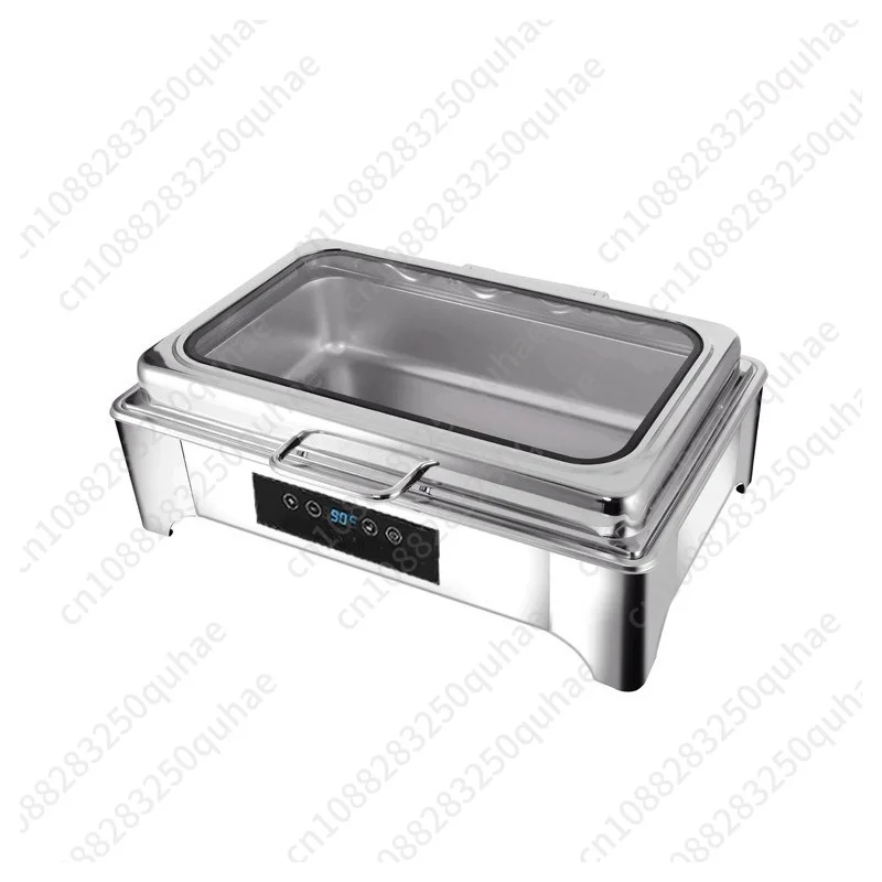 Intelligent numerical control stainless steel buffet stove hydraulic insulation visual restaurant breakfast stove