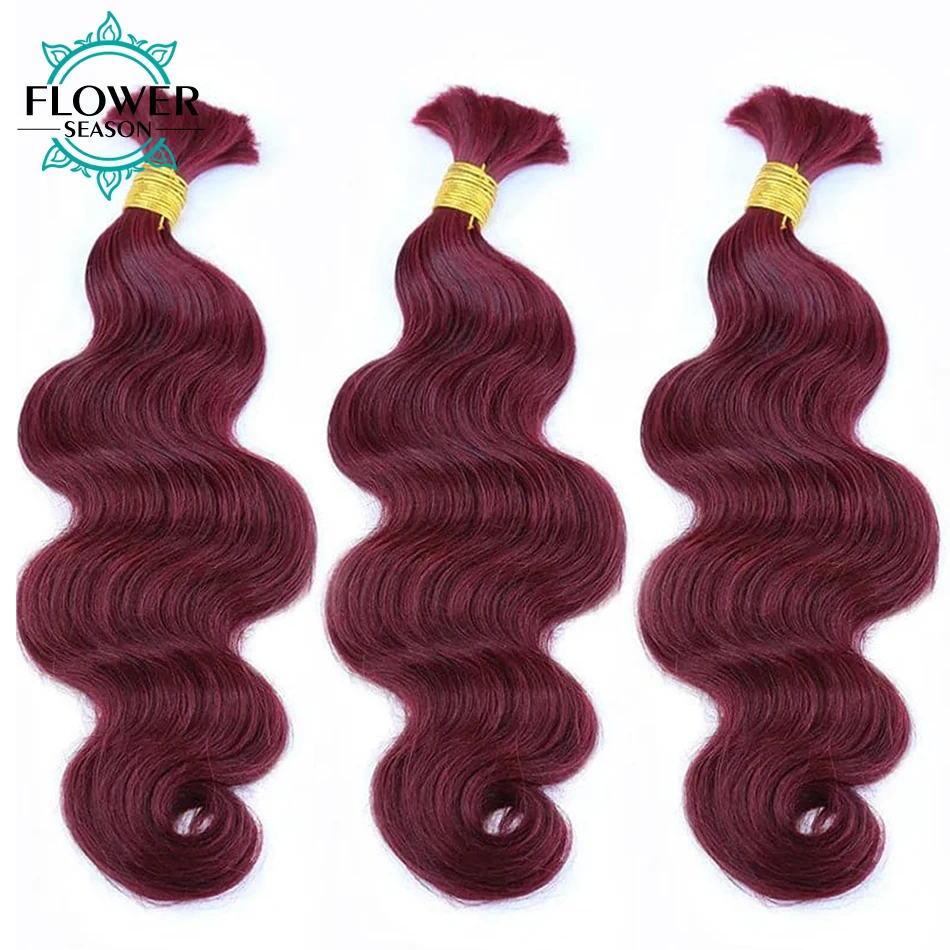 Cabelo humano em massa para trança corpo ondulado cor dupla desenhada 30 27 99j cabelo em massa atacado para extensões de cabelo boho tranças