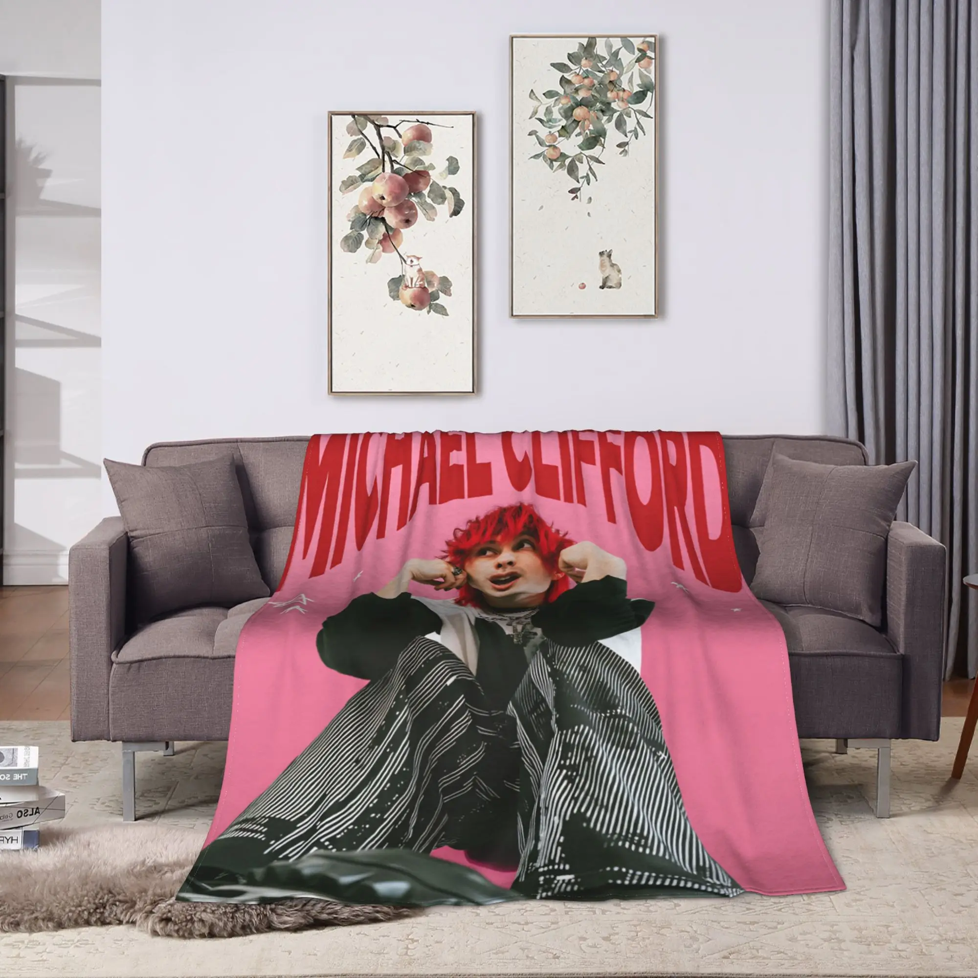Michael Clifford Warm Soft Blanket 5 S-Seconds Summer Plush Bedding Throws Funny Living Room Flannel Bedspread Sofa Bed Cover