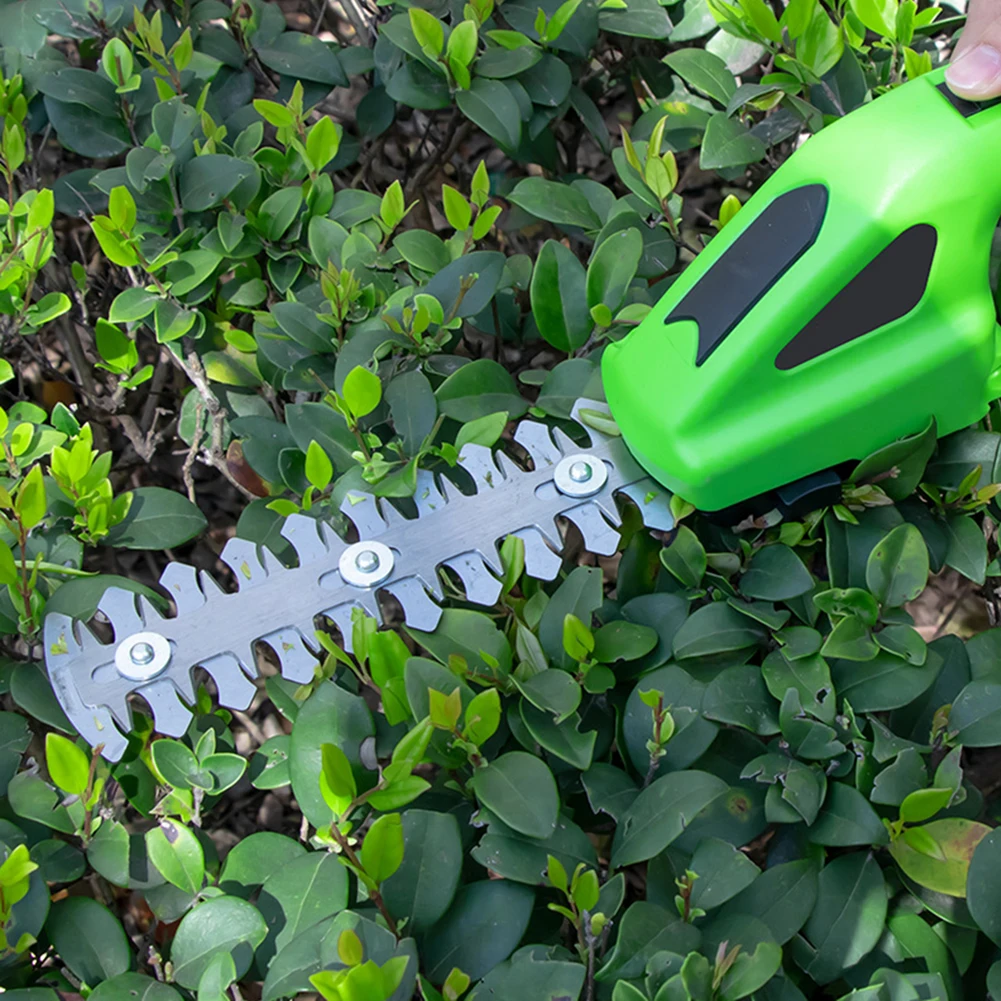 Cutter Hedge Trimmer Driving 7.2V Cordless Efficiency Electric Tough Blades Light Duty Metal Motor Rechargeable